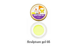 Гель-пластилін F. O. X Sculpture gel 005 (жовтий) 5 мл