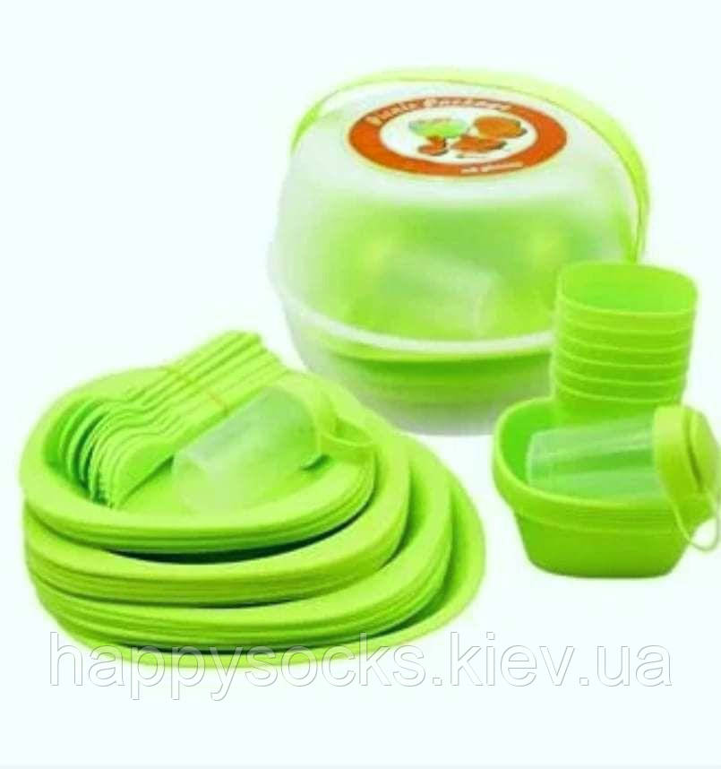 Пластиковий посуд для пікніка, фото 1