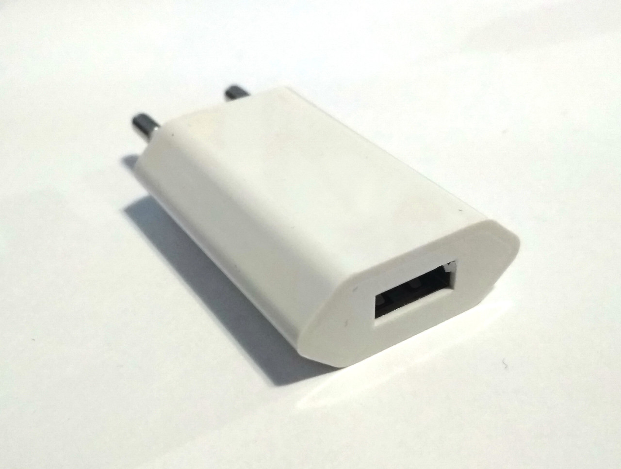 Мережевий зарядний пристрій USB, колір білий, фото 1