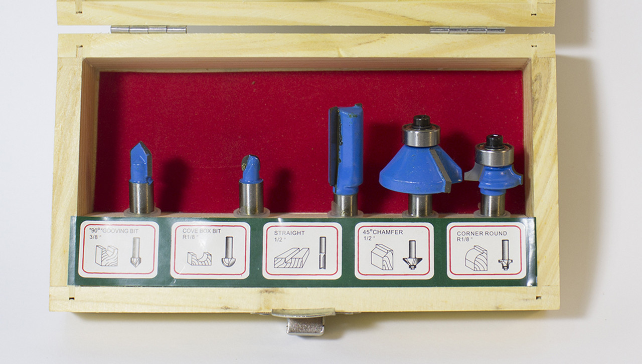 Фреза по дереву, набір 5шт Fangda, фото 1