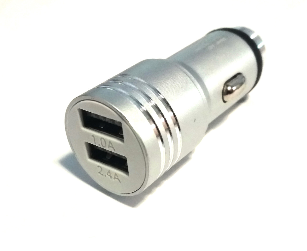 Автомобільна USB зарядка від прикурювача 12v CAR USB hammer, зарядний на 2 USB порту, металевий корпус