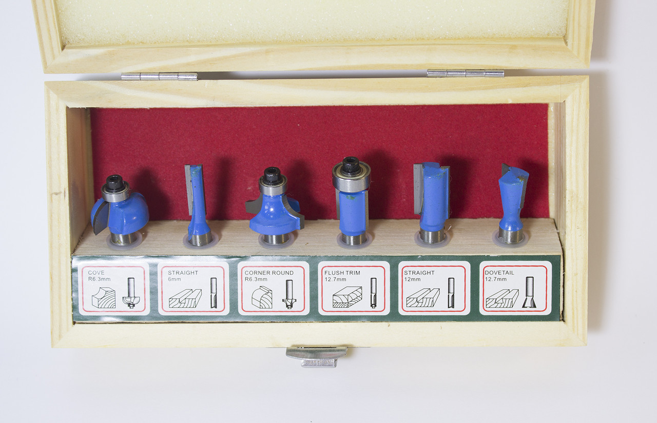 Фреза по дереву, набір 6шт Fangda, фото 1