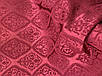 Меблева тканина шеніл двосторонній Бордовий, фото 5