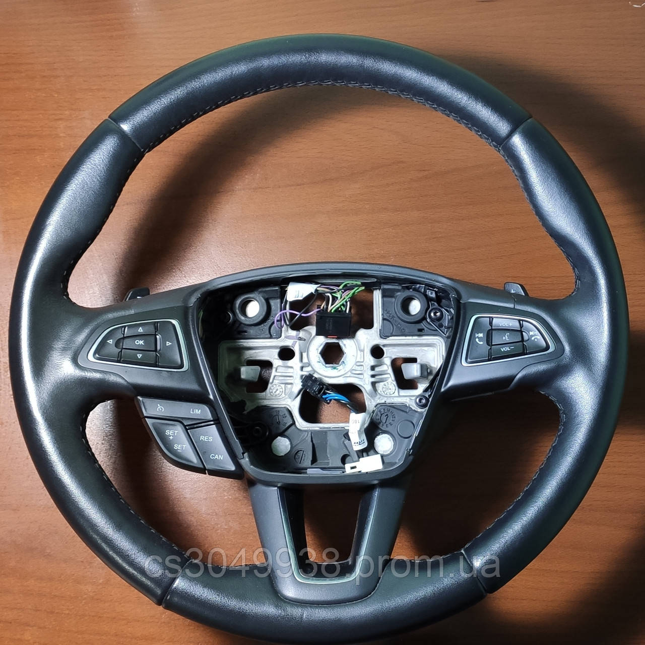 Шкіряне рульове колесо Ford Kuga, Escape 2019 з підігрівом.