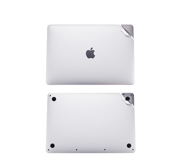 Наклейки на Macbook Pro 13 A1706/A1708/A1989/A2159 захисні вінілові Silver, фото 1