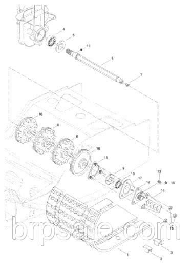 Вставка приводу спідометра Ski-Doo BRP Insert speedometer, фото 1