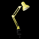 Настільна лампа на струбцині і підставці жовтого кольору під лампочку E27 VL-NSM-911A (YELLOW), фото 2