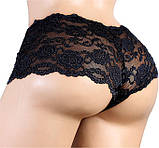 Труси чоловічі боксери мереживні сині, чоловічі труси мереживні, фото 2