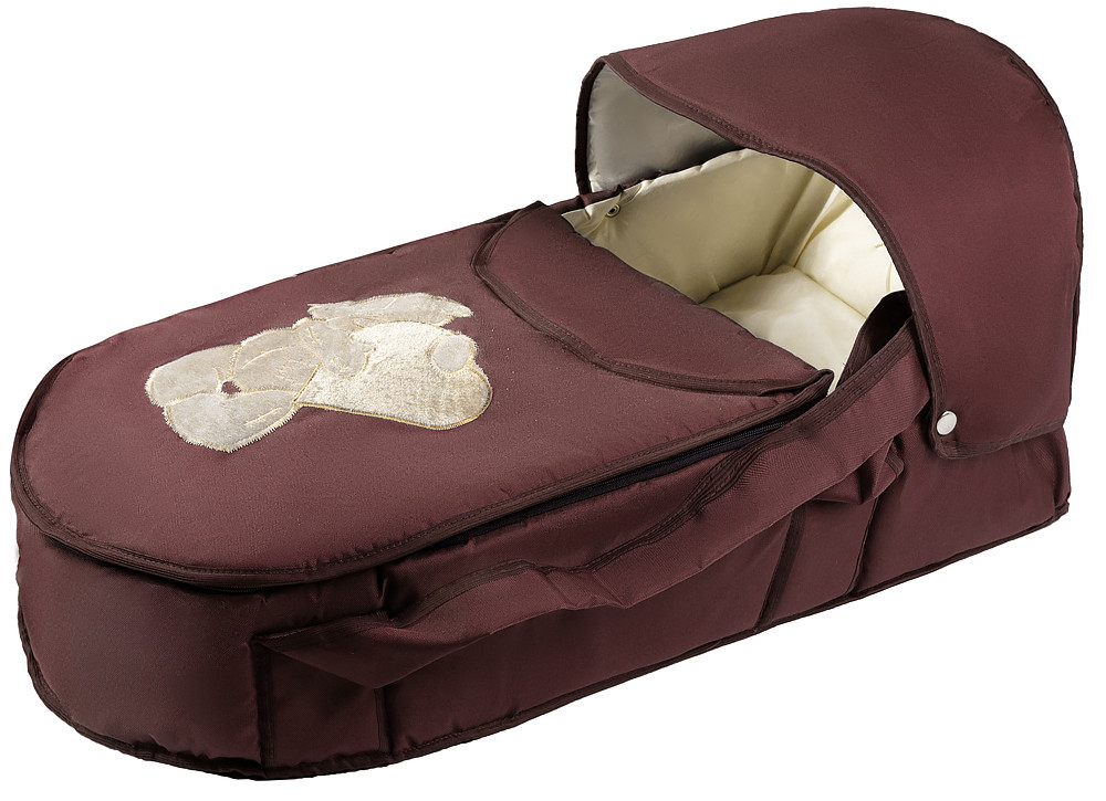 Люлька-переноска Babyroom BLA-056 шоколад (ведмедик з серцем), фото 1