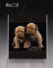 Пакет-сумка 40х45 з пластиковою ручкою "Пуппи" без ручки (10 шт.)