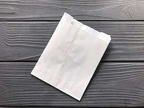 Пакет саше білий 140х100х40 мм. 80гр/м2 (максимальна жиростійкість) 58Ф