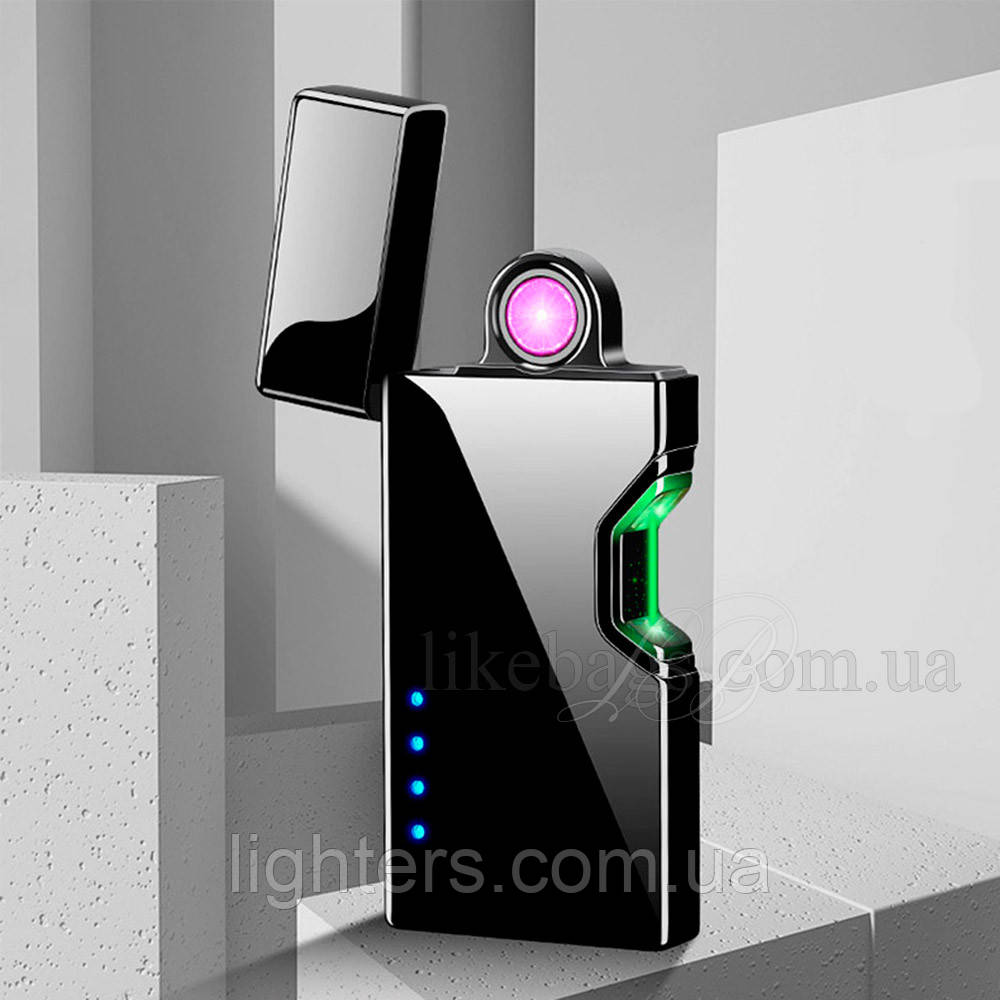 Електронна usb запальничка чорна