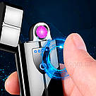 Електроімпульсна запальничка USB у подарунковій упаковці LG-475B, фото 3