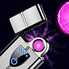 Електроімпульсна запальничка USB у подарунковій упаковці LG-475B, фото 4