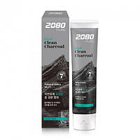 Отбеливающая зубная паста с древесным углем 2080 Black Clean Charcoal Toothpaste 120 грамм