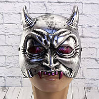 Напівмаска Демон (срібна)