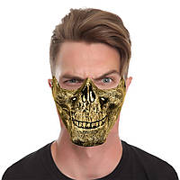 Напівмаска Череп (золота)