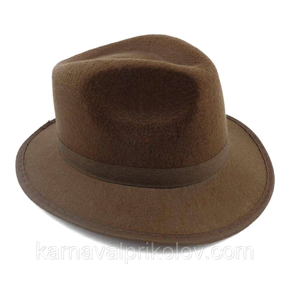 Капелюх Чоловічий фетр (коричневий)