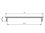 Алюмінієвий LED Профіль 85.4x32.5мм ЛСВ-70 + Розсіювач, фото 4