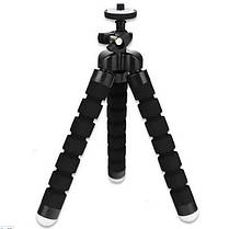 Гнучкий настільний штатив / трипод Alitek Flexible Sponge Short Black + тримач телефону, фото 3