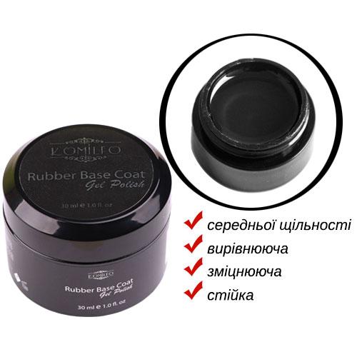 База для гель-лаку Komilfo Rubber Base 30 мл (без пензлика)