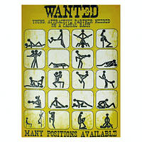 Репродукция 30x40 см "Wanted partner" на холсте