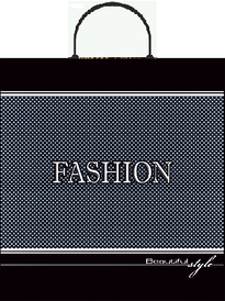 Пакет з пластиковою ручкою 38х40/90мкм. "Фешн" 25 шт/упаковці