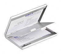 Визитница карманная металлическая BUSINESS CARD BOX DUO DURABLE 2433 23