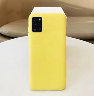 Чохол для Samsung Galaxy A31 A315F силіконовий жовтий (самсунг а31)