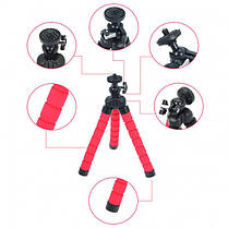 Настільний штатив гнучкий (трипод) Alitek Flexible Sponge Short Red, фото 4