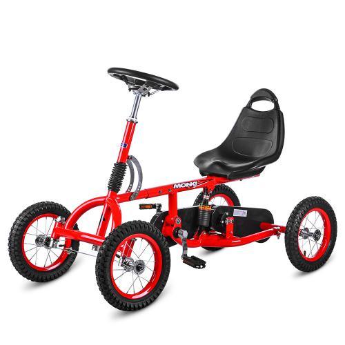 Педальна машинка карт Bambi M 1697-3-2 червоний надувні колеса 12"