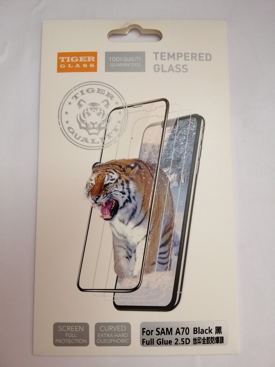Захисне скло Samsung A70 A705 (2019) Tiger Glass. Black