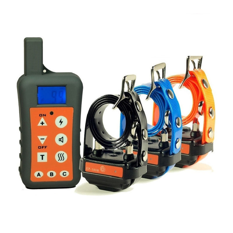 Електронний нашийник для дресирування собак EasyPet 380R водонепроникний, акумуляторний до 1,2 км, 3 нашийника