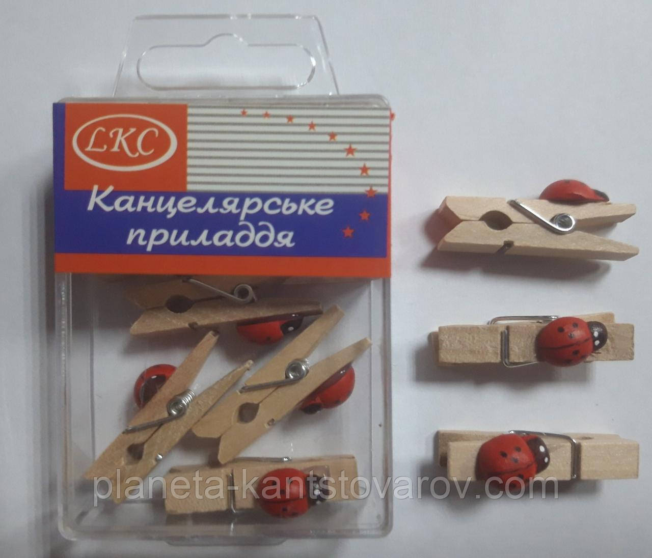 Прищепка декоративная 1079 (набор 7-8шт)