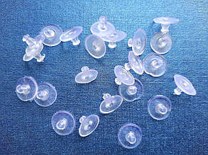 Застібка, заглушка для сережок упаковка 100 шт силікон