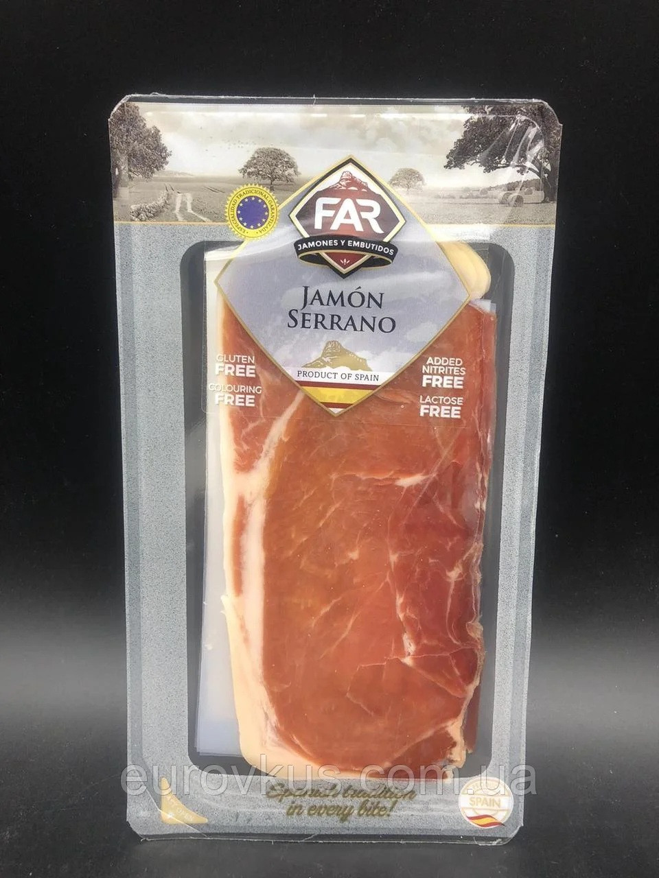 Хамон Far Jamon Serrano без глютену без лактози 100 г Іспанія