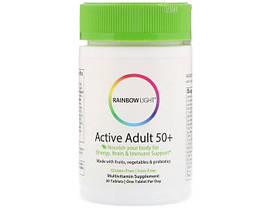 Вітаміни і мінерали 50 + Rainbow Light Active Adult 50+ 30 таблеток, фото 3