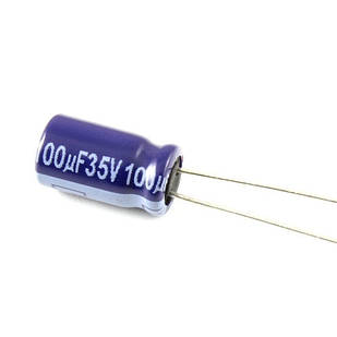 Конденсатор електролітичний алюмінієвий 10шт, 100мкФ 35В 105С
