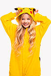 Піжама Кігурумі Пікачу жовтий для дітей від 120 см і дорослих, для хлопчиків і дівчаток, фото 5