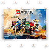 Друк їстівного фото — Вафельний папір — Лого Ніндзяго No10, фото 5