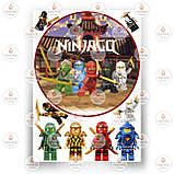 Друк їстівного фото — Вафельний папір — Лого Ніндзяго No10, фото 2