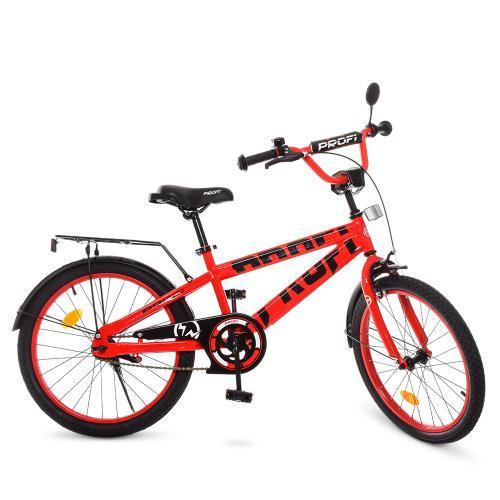 Якісний дитячий велосипед PROF1 20" T20171 Flash червоний