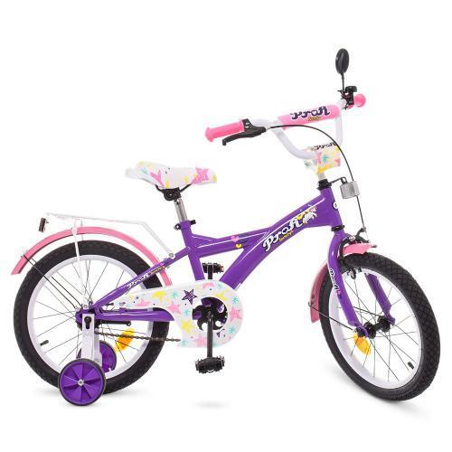 Велосипед дитячий із додатковими колесами PROF1 18" T1863 Original girl для дівчинки