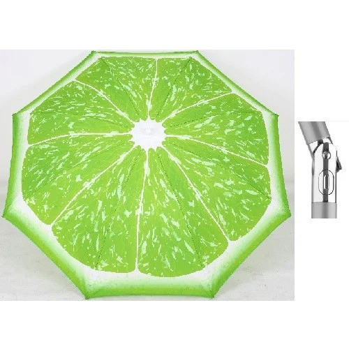 Складной зонтик для пляжа (1.8 м. Лайм) зонт от солнца пляжный с наклоном (пляжна парасолька) (NS) - фото 6 - id-p1193601147