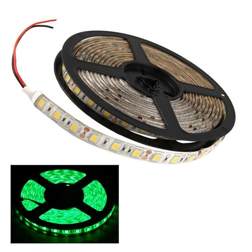 5м стрічка світлодіодна, 300x 5050 SMD LED, зелена