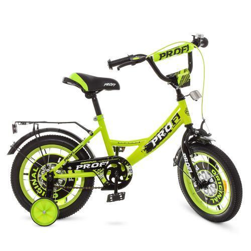 Велосипед салатовий Original boy PROF1 14" Y1442 двоколісний дитячий
