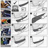 Пластикова захисна накладка на задній бампер для Honda CR-V Mk3 LIFT 2009-2012, фото 4