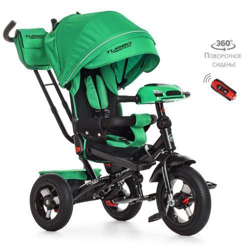 Велосипед Turbo Trike M 4060-4 зелений триколісний USB пульт