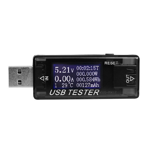 USB тестер струму, напруги, потужності, енергії мАг Втг 4-30В 0-5А
