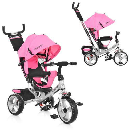 Велосипед Turbo Trike M 3113-10 для дітей триколісний рожевий